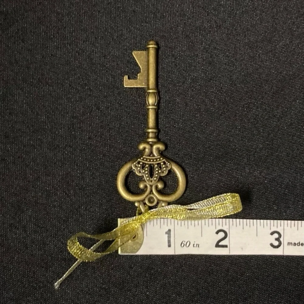 NWOT Antique Style Gold Skeleton Key Bottle Openers Set of 2